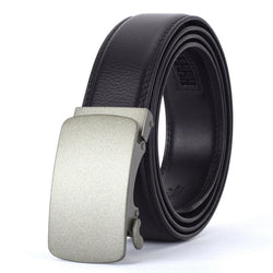 WOWTIGER Fashion Designers Men Automatic Buckle Leather luxury Belts Business Male Alloy buckle Belts for Men Ceinture Homme