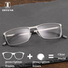 Metal Prescription Eye Glasses Myopia Optical Clear Anti Blue Ray Photochromic Multifocal Reading Computer Eyewear For Men #366